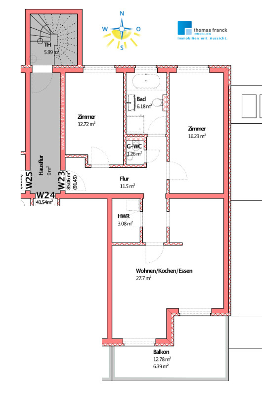Hinterhaus | Wohnung 23 | 85 m²