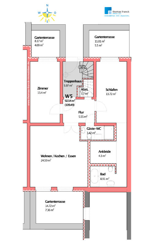 Stadtgartenhaus | Wohnung 05 | 93 m²