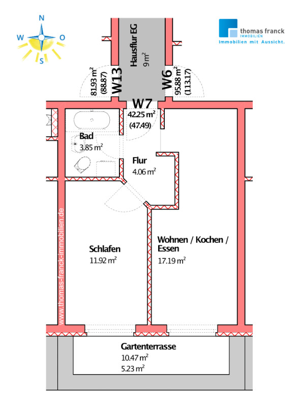 Hinterhaus | Wohnung 07 | 42 m² - VERMIETET