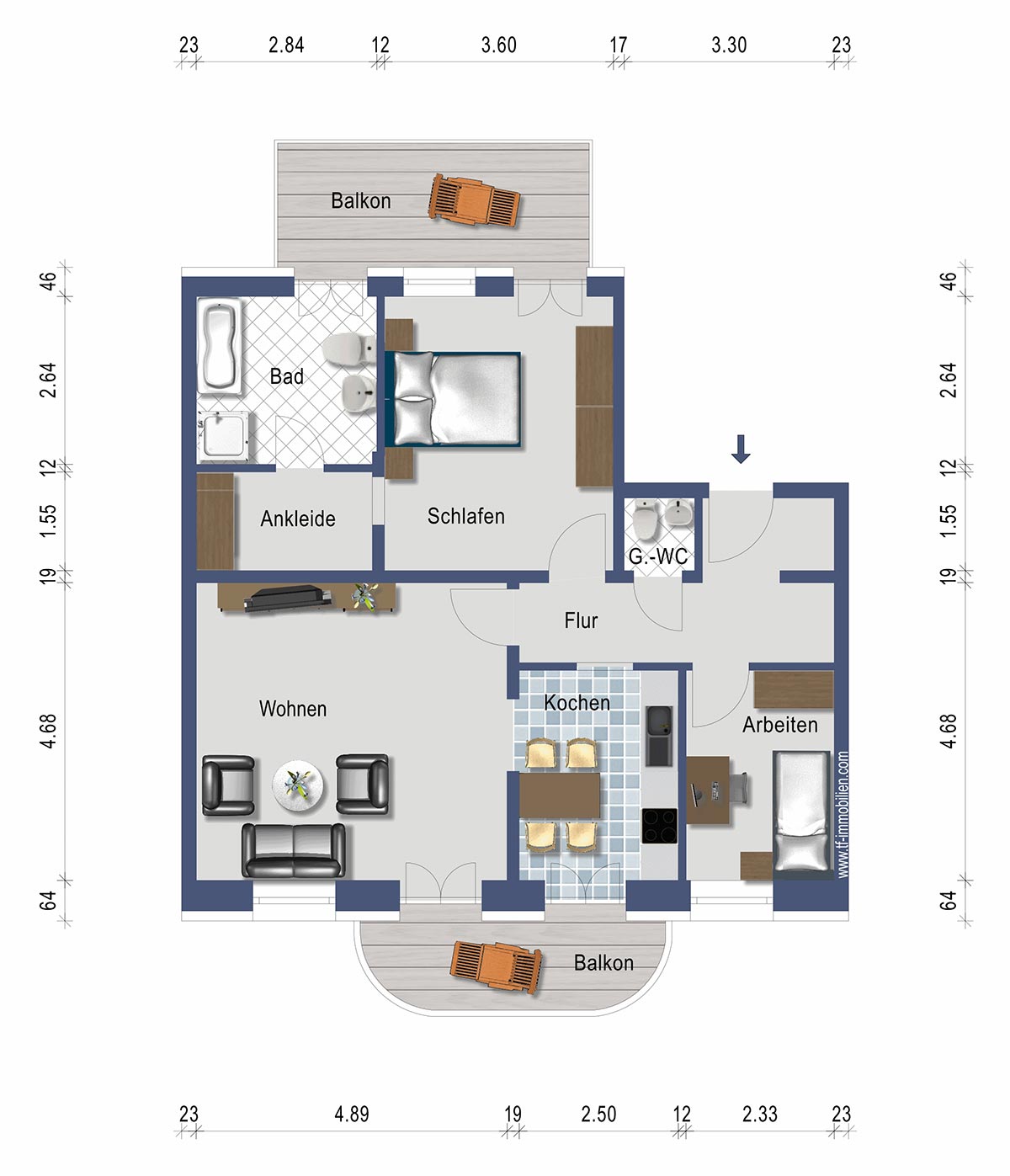 Wohnung 08 | 81 m² - VERMIETET