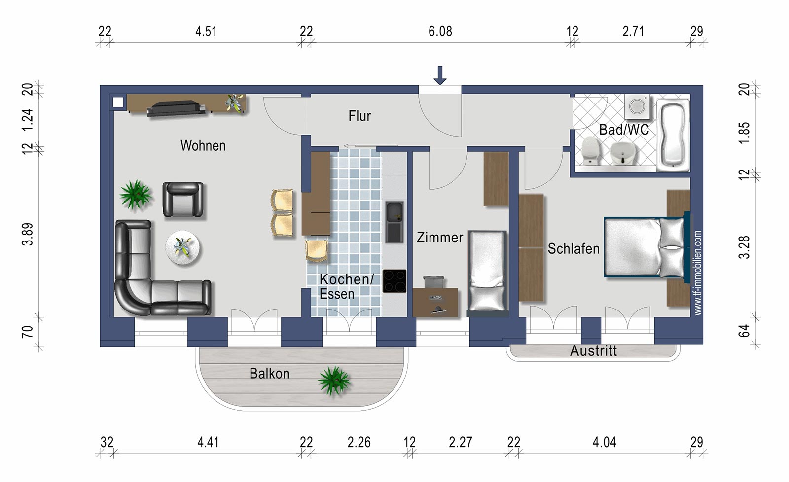 Wohnung 10 | 71 m² - VERMIETET
