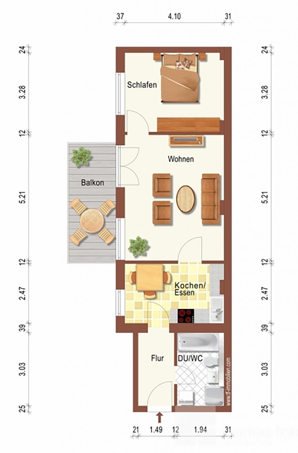 Wohnung 11 | 60 m² - VERMIETET