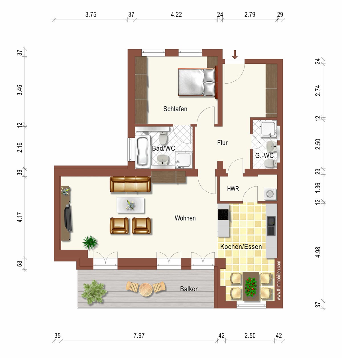 Wohnung 18 | 41,5 m²