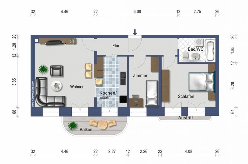 Wohnung 16 | 71 m² - VERMIETET