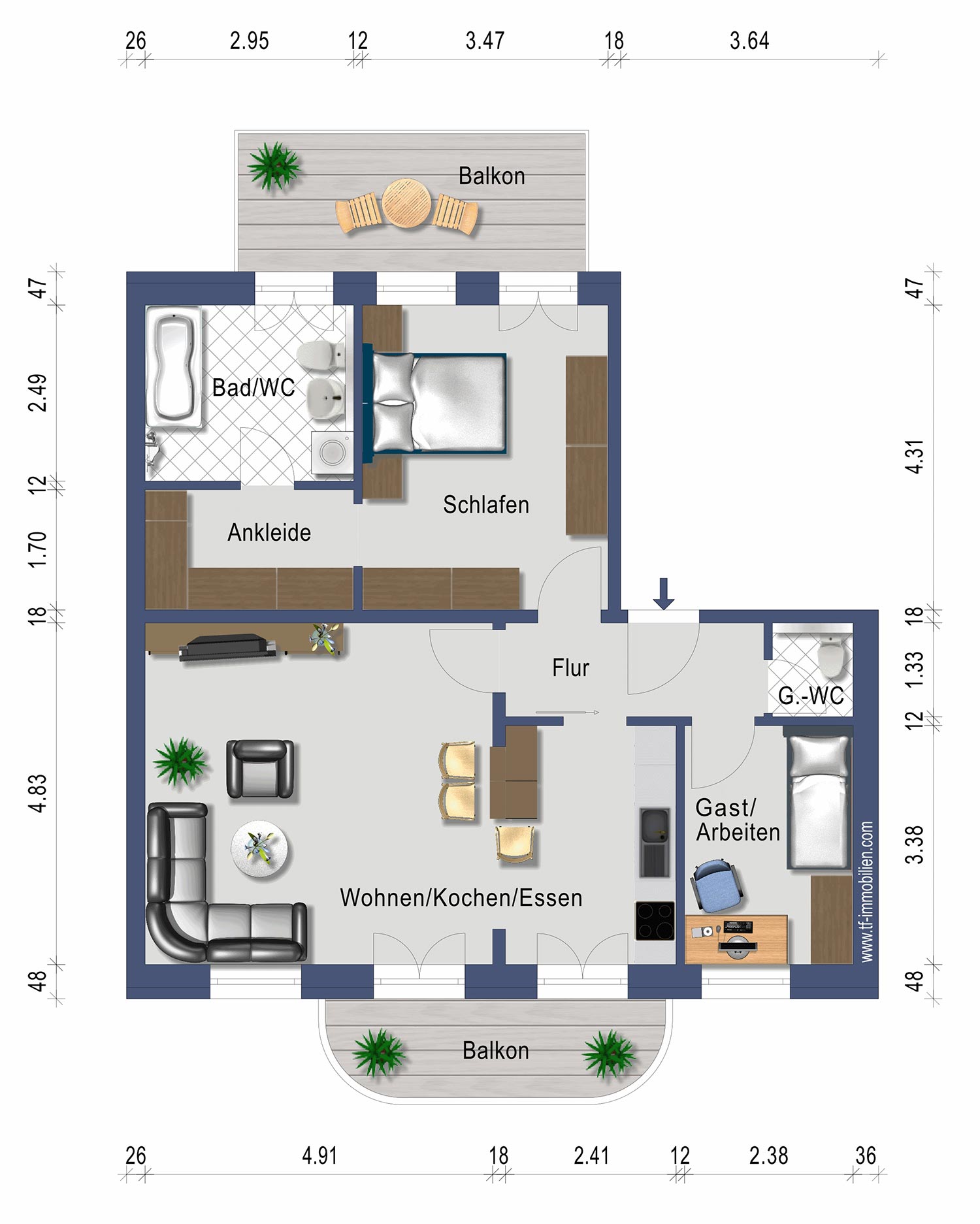 Wohnung 14 | 82 m² - VERMIETET