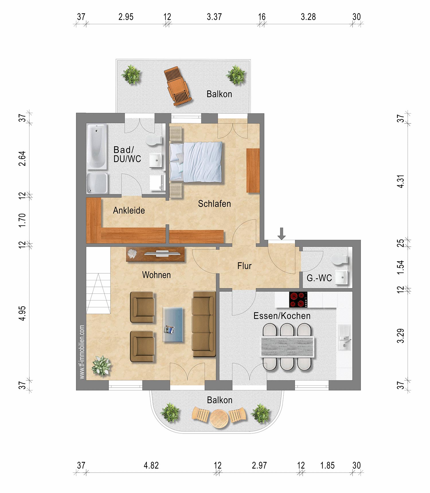 Wohnung 19 | 96 m² - VERMIETET