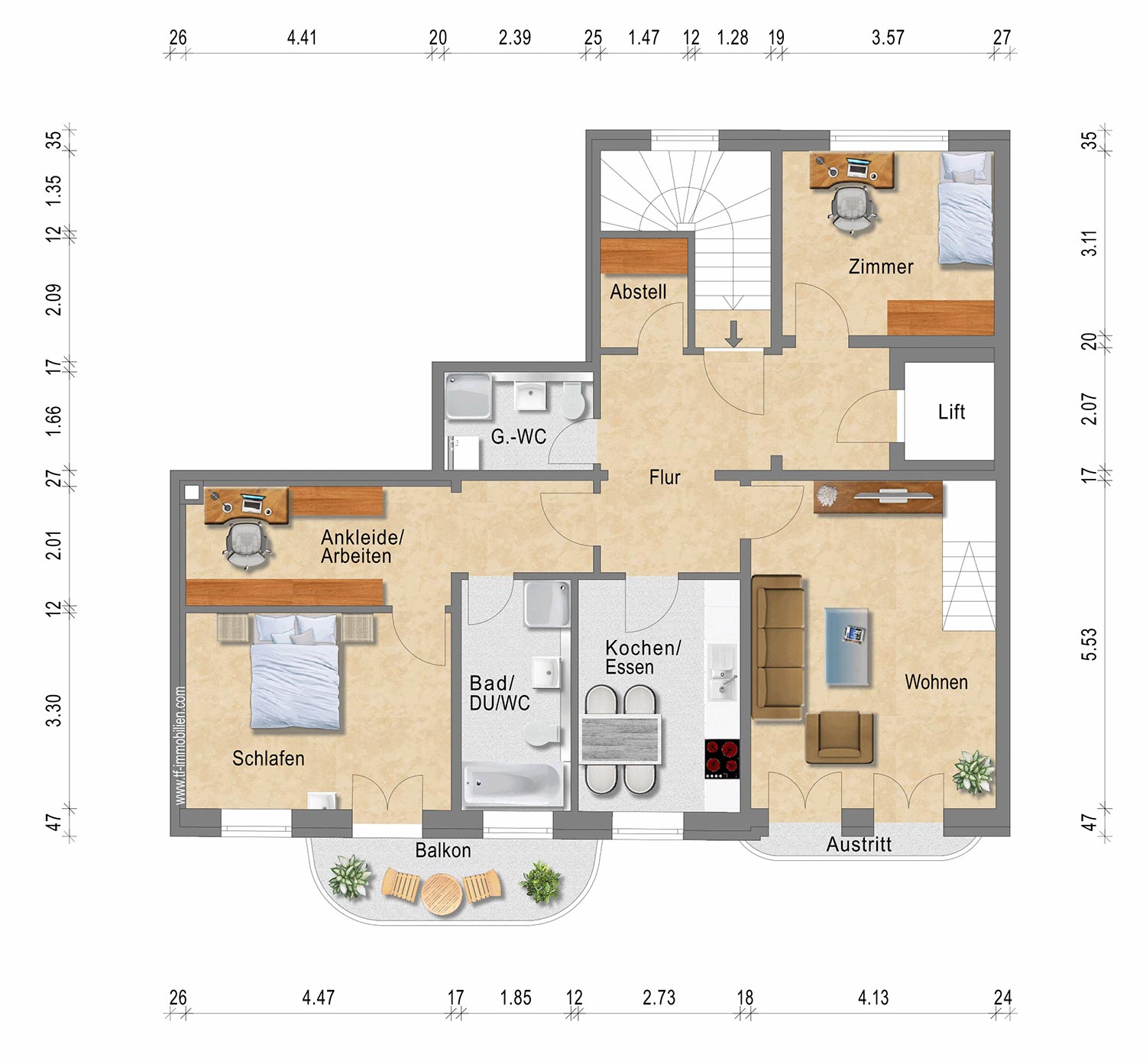 Wohnung 21 | 119 m² - VERMIETET
